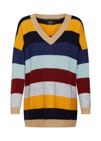 Only, Damen Pullover, Blau / Hellbraun / Gelb / Rot / Schwarz / Wei&szlig;