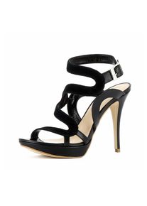 Evita, Damen Sandalette, Schwarz