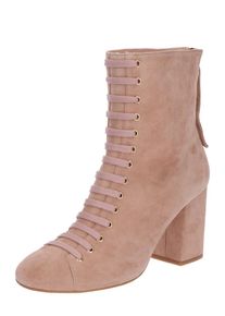 Farina Opoku, Damen Stiefeletten mit Zierschnürung, Rosa
