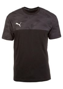 Puma, Herren Trainingsshirt, Basaltgrau / Schwarz