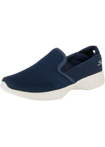 Skechers, Damen Slipper 'GO WALK 4 ATTUNED', Beige / Nachtblau