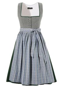 BERWIN & WOLFF BERWIN & WOLFF, Damen Dirndl, Rauchblau / Graumeliert / Gr&uuml;n