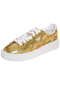 Puma, Damen Basket Platform Sneaker , Gold