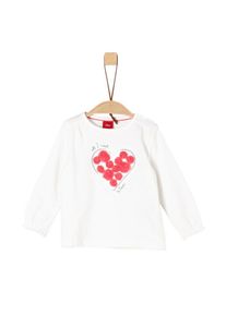 s.Oliver Junior, M&auml;dchen Longsleeve, Rot / Wei&szlig;