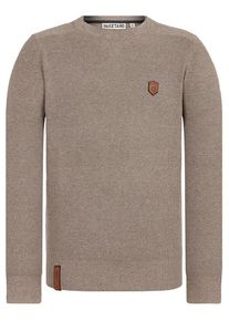 Naketano, Herren Pullover 'Ides za kanadu', Hellbeige