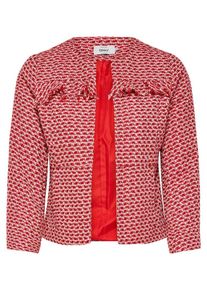 Only, Damen Blazer, Rot / Naturwei&szlig;
