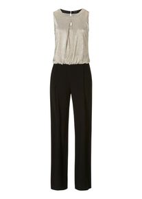 Vera Mont, Damen Jumpsuit, Beige / Schwarz
