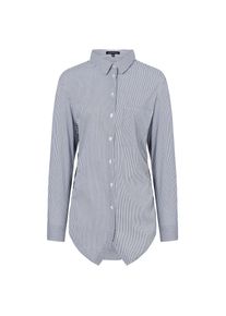 ONE MORE STORY, Damen Bluse, Taubenblau / Weiß