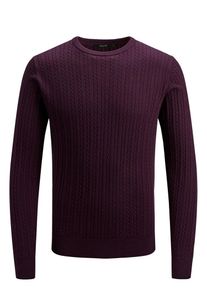 Jack & Jones JACK & JONES, Herren Strickpullover, Aubergine