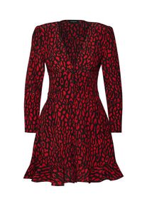 THE KOOPLES, Damen Kleid 'FROB18066K', Rot / Schwarz