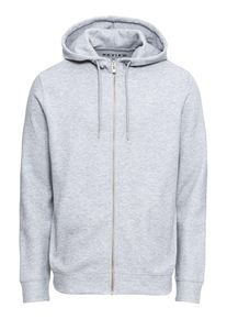 Review, Herren Sweatjacke 'SWEATJKT INTERLO', Graumeliert