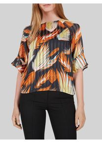 Y.A.S, Damen Oberteil, Anthrazit / Orange