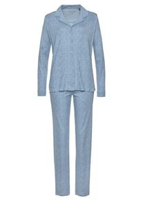 Schiesser, Damen Pyjama, Hellblau
