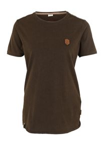 Naketano, Herren T-Shirt 'Halim Trabando', Dunkelbraun