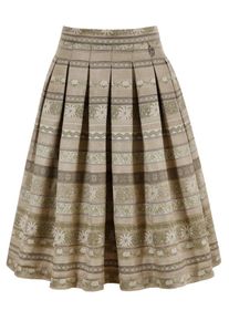 Hammerschmid, Damen Trachtenrock, Hellbeige / Mischfarben