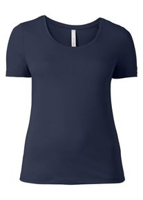 sheego Basic, Damen T-Shirt, Blau