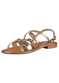 Mellow Yellow, Damen Sandalen, Braun / Silber