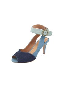 Heine, Damen Sandalette, Blue Denim