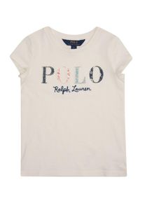 Polo Ralph Lauren, Mädchen Shirt 'SS POLO TEE-TOPS-KNIT', Mischfarben / Offwhite