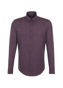 Seidensticker, Herren Hemd, Navy / Pastellrot