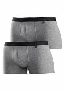 Schiesser, Herren Boxer (2 Stck.), Grau / Schwarz