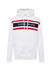 Tommy Jeans, Herren Sweatshirt 'TJM FLEECE HOODIE', Dunkelblau / Rot / Weiß