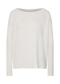 GAP, Damen Pullover 'LS SFTSPN BOATNECK STR', Creme / Weiß