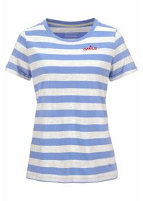 BASEFIELD, Damen T-Shirt, Himmelblau / Graumeliert