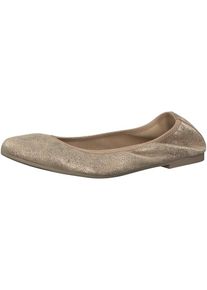 Tamaris, Damen Ballerina 'Ballerina mit Gummi', Champagner