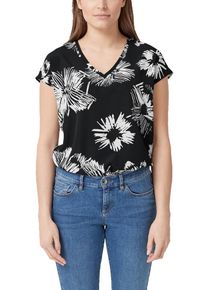 TRIANGLE, Damen Blusenshirt, Schwarz / Weiß