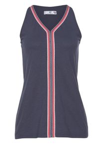 AJC, Damen Tanktop, Marine / Hellrot / Weiß