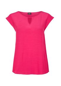 s.Oliver BLACK LABEL, Damen Viskosetop mit Kappärmeln, Pink