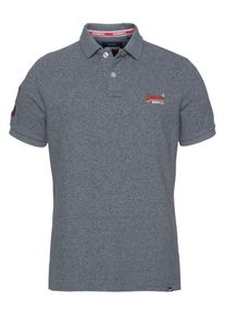 Superdry, Herren Poloshirt, Graumeliert