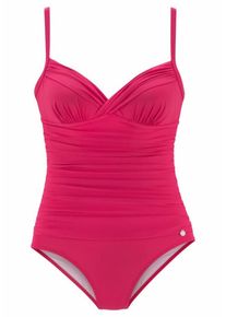 Lascana, Damen Badeanzug, Cranberry