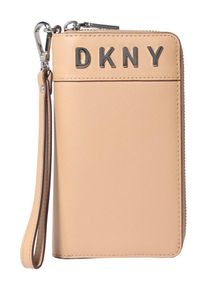 DKNY, Damen Geldbörse 'BEDFORD-WRISLET', Beige / Silbergrau