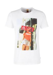 Q/S Designed By, Herren Shirt, Mischfarben / Weiß
