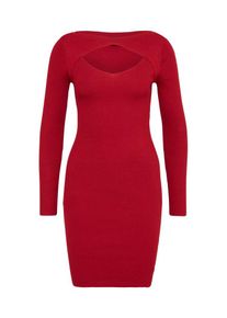 Urban Classics, Damen Kleid 'Cut Out', Burgunder