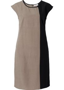 sheego Class, Damen Kleid, Beige / Schwarz