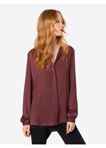 MOSS COPENHAGEN, Damen Bluse 'Blair Polysilk', Rostbraun