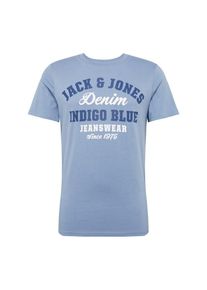 Jack & Jones JACK & JONES, Herren Shirt 'JJELOGO', Blau / Royalblau / Weiß