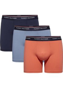 Tommy Hilfiger, Herren Unterw&auml;sche, Rauchblau / Dunkelblau / Koralle / Wei&szlig;
