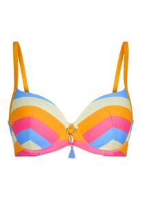 Lingadore, Damen BH 'Ember', Hellblau / Goldgelb / Hellgelb / Pink