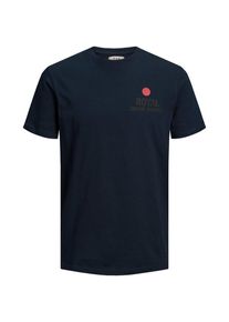 Jack & Jones JACK & JONES, Herren T-Shirt, Nachtblau / Rot / Schwarz