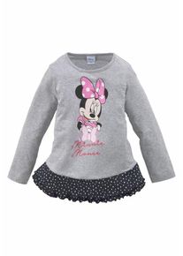 Disney, Mädchen Langarmshirt, Graumeliert