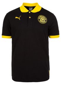 Puma, Herren 'Borussia Dortmund Premium Stencil' Poloshirt, Schwarz