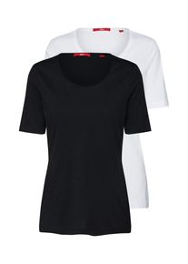 s.Oliver RED LABEL, Damen Shirt, Schwarz / Weiß