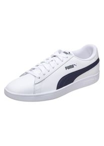 Puma, Herren Sneaker 'Smash v2 L U', Nachtblau / Wei&szlig;