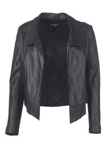 Maze, Damen Lederblazer 'Leeston', Schwarz