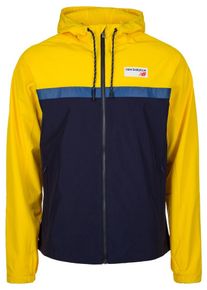 New Balance, Damen 'Athletics 78' Kapuzenjacke, Navy / Gelb