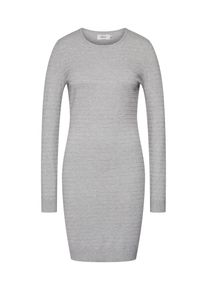 Only, Damen Kleid 'onlKAMMI L/S DRESS CC KNT', Hellgrau